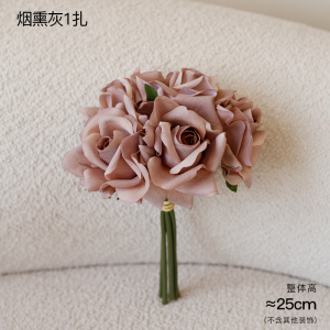 Cốc Thủy Tinh Sứ Đen Hoa Hồng Giả Giữ Ẩm Hoa Tươi Phong Cách Scandinavia Trong Nhà Không Mùi Hoa Hồng Giả Hoa Tươi