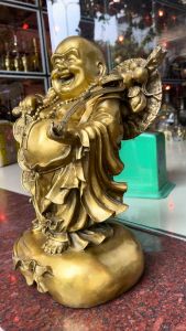 Tượng Di Lặc Như Ý Bằng Đồng Phong Cách Cổ Điển Cao 17cm Và 38cm - Trang Trí Nhà Cửa Độc Đáo