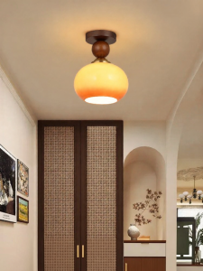 DGY | French Antique Wooden Corridor Ceiling Light