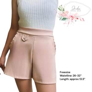 Women’s High Waist Pocketed Ruffle Shorts