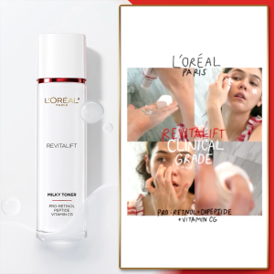 ลอรีอัล ปารีส L’Oréal Paris Revitalift Clinical Grade Advanced Aqua Milky Toner 65ml โทนเนอร์ น้ําตบเนื้อน้ำนม