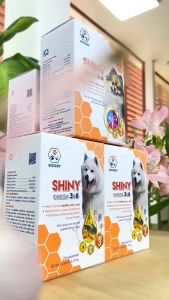 Dầu cá hồi Shiny omega 3&6 cho chó mèo dưỡng lông giảm rụng lông tăng đề kháng bổ sung dưỡng chất - Medipet