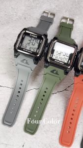 POSHI New square big screen retro sports electronic watch mens luminous waterproof multifunctional outdoor alarm Digital watches for Man jam tangan lelaki