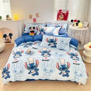 Bedding Set Disney Series Bed Sheet Set Soft Cartoon Mickey Pooh Winnie Bedsheet Donald Duck Duvet Cover Pillowcase