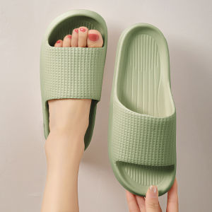 Home Slippers Couple Quiet Thick Bottom Anti-Slip EVA Summer Indoor Bathroom Slippers Men Women Comfortable Soft Sole Shoes