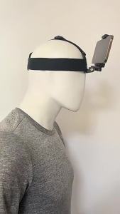 Head-Mounted Phone Camera Rig - POV Live Streaming & Video Recording Clip Adjustable Head Strap Mount for Smartphone Accessorie