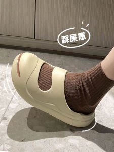 Nữ Mùa Hè Ngoài Trời Trong Nhà Nhà Đáy Dày Chống Trơn Trượt Dép Đi Trong Nhà Thoải Mái Mở Nụ Cười Đế Bằng Mẫu Nữ