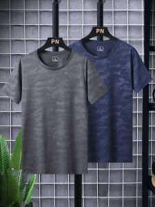Short Sleeve T-Shirt Mens Thin Quick Dry Summer Outdoor Running Fitness Sportswear round Neck Breathable Large Size Couples