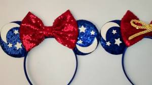 Disney | Disney Minnie Mouse Hairband For Girl Disneyland Mickey Headbands Kids Adult Cosplay Bow Hair Accessories Women Sequins Headwear