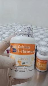 แคลเซียม พลัส Calcium L-Threonate ตรา บลูเบิร์ด ขนาด 1000 มิลลิกรัม 60 แคปซูล Plus Zinc Magenesium Vitamin D3