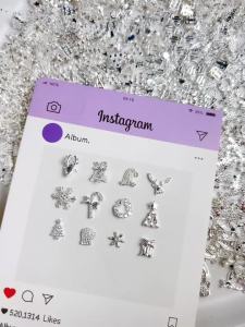 20PCS 3D New Creative Alloy Christmas Tree Bell Nail Charms Exquisite Wreath Elf Mixed Nail Art Decorations DIY Christmas Nails