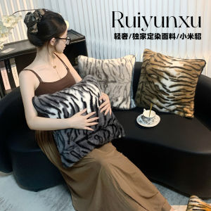 หมอนอิงแบบถอดได้สำหรับโซฟาและห้องนอน หมอนอิงแบบถอดได้ ผ้าฝ้ายโพลีเอสเตอร์ ทรงสี่เหลี่ยม ปิดด้วยซิป ไม่มีขนสัตว์