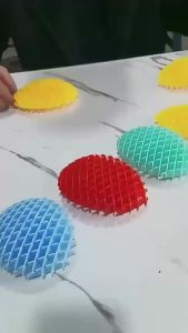 Creative 3D Decompression Vent Radish Elastic Mesh Worm Healing Decompression Childrens Elastic Telescopic Novelty Toy