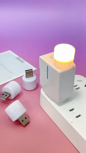 USB night light super bright eye protection home dormitory lighting bedroom decoration night light energy-saving environmental protection eye emergency small round light