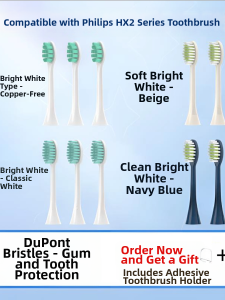 Universal Replacement Electric Toothbrush Heads Compatible with Philips Sonicare Small Bristles S1 S3 S5 HX2471 2023 Soft Nylon Brushes
