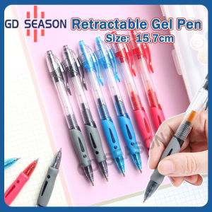 1PCS Retractable Gel Pen 0.5mm Black Blue Red Gel Ink Gel Pen School Office Supplies Stationary Pens