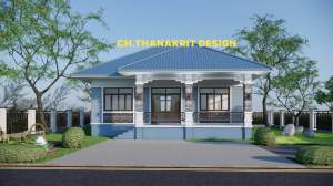 แบบบ้านปั้นหยา 1 ชั้น