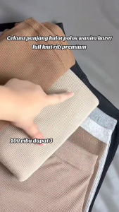 Kulot Zara Knit Rib Import Premium / Kulot Wanita Jumbo