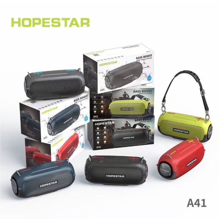 SY-HOPESTAR A41 ลำโพงบลูทูธ เสียงดีเบสแน่น ดังกระหึ่ม กันน้ำระดับ IPX6 ...