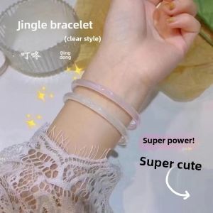 Chime Bracelet Glass Bangle Original Design Floral Pattern Couple Best Friend Gift Fresh out New Fashion Jewelry Accessories