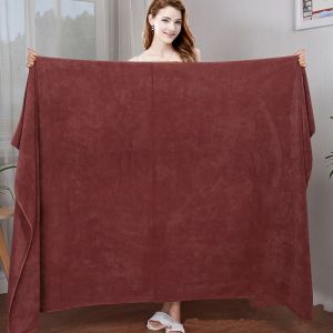 Microfiber Bath Towels – Super Absorbent Soft Fast Drying and Oversized Bath Lines Multipurpose for Travel Sports Spa Blue