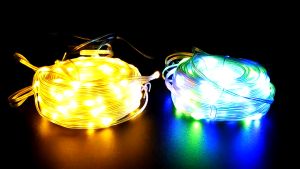 Dây đèn Led đom đóm hạt gạo trang trí trong nhà và ngoài trời dài 10 mét có điều khiển từ xa