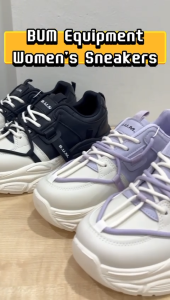 BUM Equipment Womens Shoe B89041/B89042 Black/Purple - Kasut Wanita Casual Comfortable Sneakers