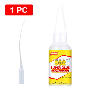 JXVX High-strength 502 Wood Super Glue Instant Quick-drying Cyanoacrylate Adhesive Leather Rubber Wood Metal Strong Fast Dry 502