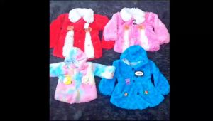 Jaket Bulu Anak Cewe Hoddy 0-5 tahun
