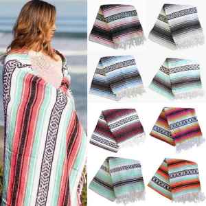 Geometric Tassels Blanket