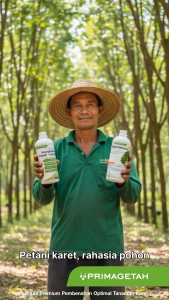 Paket Optimal Primagetah pembenah tanaman karet penderas getah atasi mati getah POC Booster Karet