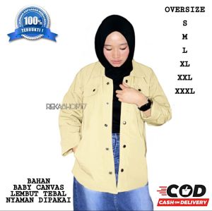 jaket semi parka wanita oversize S - XXXXXL jumbo - Rekashop77