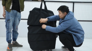 39 inch Expandable Foldable Luggage Bag Sports Suitcase Trolley Bag with 6 Heavy Duty Wheels Water Resistant Travel Bags