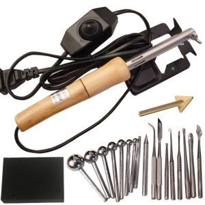 ดอกไม้ผ้าชุดเครื่องมือรีดผ้า 8-18 หัวSoldering Iron 220V/110V DIYประดิษฐ์ดอกไม้ทําเครื่องมือเครื่องรีดผ้า
