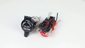 12-24V/120-250W Waterproof Car Charger Motorcycle/Boat/Car Power Charging Socket Accessories