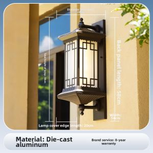 VINCAN | Solar Waterproof Outdoor Wall Light