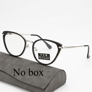 Popular Fashion Personalized Metal Eyeglass Frame Cat Eye Glasses Neutral Retro Photochromic Glasses