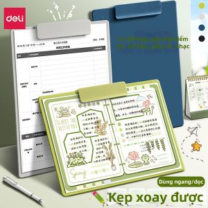 deli | Kẹp Tập Tài Liệu Đa Năng Có Thể Quay