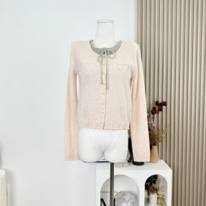 เสื้อคาร์ดิแกนถักขนสัตว์และเสื้อกั๊ก Wuuus Highline ชุดสองชิ้นสำหรับผู้หญิง เสื้อผ้าทำงานฤดูใบไม้ร่วง แขนยาว ปกติ