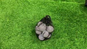 CRESTGOLF Golf Double Layer Salon 2-Layer Practice Ball Golf Competition Ball Black Mesh Bag 12 Pack Golf Balls