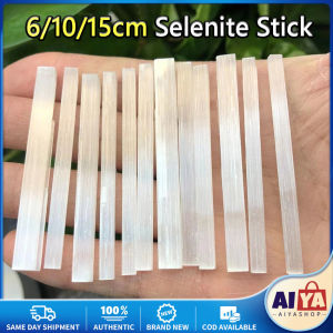 ★Same Day Shipping★ Natural Gypsum Sticks Jewelry Making Reiki Energy Mineral Specimen Healing Stone Crystal Quartz White Selenite Wand 306-LZC-Selenite-Stick