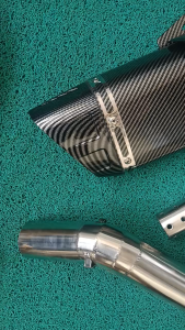 Motorstar Z2R Stainless Elbow with Akrapovic K10 Exhaust and DB Reducer