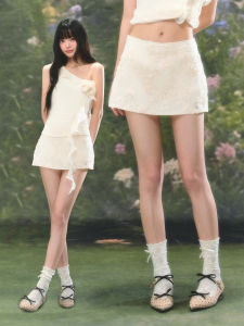 Weekend hub | Atmospheric 3D Flower Embroidery Skirt Wearable for Petite Ladies High Waist A-line