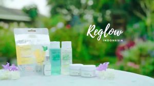 GRATIS ONGKIR AGEN RESMI REGLOW: Reglow Skincare 1 Paket ori dr shindy Series Free Pouch Glowing Skin Treatment Skincare Perawatan Wajah Glowing Toner Facial Wash Cream Siang dan Malam Serum Whitening BPOM 100% Ori