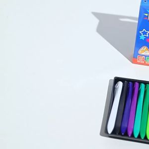 Playhouse Triangular Erasable Plastic Crayons not dirty hands student oil painting art triangle Crayon18/36