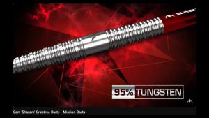 MISSION STEEL TIP DART - 21G/23G/25G Cam Crabtree NATURAL 95% Tungsten Steel Darts (ARROW DART KELULI)