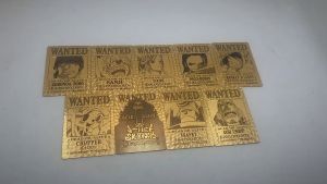 Kartu One Piece 9pcs Kartu Anime Luffy Card Bronzing