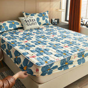 Ready Stock Fitted Bedsheet Thicken Mattress Protector Cover Single/Queen/King Breathable Non-slip Mattress Cover