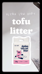 babyKET Dooboo Tofu Cat Litter 2.5kg | Ultra Low Dust | Low Tracking