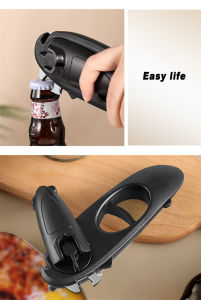 8 Functions Can Opener Beer Cap Kitchen Supplies Multifunctional Can Opener